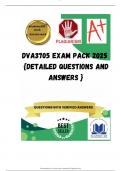 DVA3705 EXAM PACK 2025  &lbrace;DETAILED QUESTIONS AND ANSWERS &rcub;