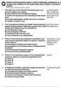 CBSPD CERTIFICATION EXAM 3 LATEST VERSIONS &lpar;VERSION A&comma; B AND  C&rpar; 2024-2025 COMPLETE 300 QUESTIONS AND CORRECT DETAILED ANSWERS 