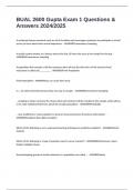 BUAL 2600 Gupta Exam 1 Questions & Answers 2024&sol;2025