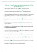 Polestar Exam Review Questions And Answers With Verified Solutions