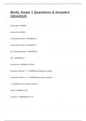 BUAL Exam 1 Questions & Answers 2024&sol;2025