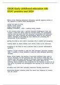 CEOE Early childhood education 105 OSAT practice test 2024