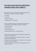 FMC FINAL EXAM PRACTICE QUESTIONS & ANSWERS SOLVED 100&percnt; CORRECT&excl;&excl;