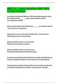 VMO CH 1 Exam Questions With 100&percnt; Correct Answers  2024