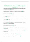 NRF Retail Industry Fundamentals Exam Questions And Answers