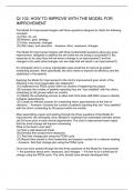 QI 102-HOW TO IMPROVE WITH THE MODEL FOR IMPROVEMENT