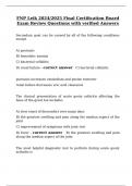 FNP Leik 2024&sol;2025 Final Certification Board Exam Review Questions with verified Answers