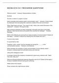 MCOM 2310 CH&period;1 RECHARGE QUESTIONS 