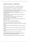 MCOM 2310 EXAM 1 TTU QUESTIONS