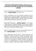 FNP LEIK 2024&sol;2025 Problem Solving Exam Questions and With Distinction level Marking scheme
