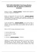 FNP LEIK 2024&sol;2025 Test Exam Review Questions with all Answers verified for accuracy