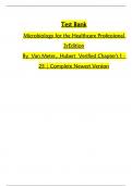 TEST BANK For Microbiology for the Healthcare Professional&comma; 3rd Edition By Karin C&period; VanMeter&comma; Robert J&period; Hubert&comma; All Chapters 1 - 25&comma; Complete Newest Version &lpar;100&percnt; Verified&rpar; ISBN-9780323757041