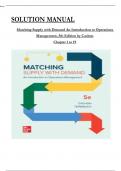 SOLUTION MANUAL Matching Supply with Demand An Introduction to Operations Management&comma; 5th Edition by Cachon All Chapters 1 to 19 complete Verified editon
