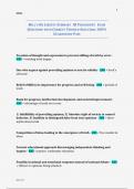 MILL'S ON LIBERTY SUMMARY  IB PHILOSOPHY  EXAM QUESTIONS WITH CORRECT VERIFIED SOLUTIONS 100&percnt; GUARANTEED PASS