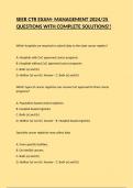 SEER CTR EXAM- MANAGEMENT 2024&sol;25 QUESTIONS WITH COMPLETE SOLUTIONS&excl;&excl;