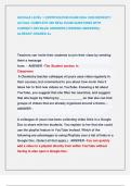 GOOGLE LEVEL 1 CERTIFICATION EXAM 2024&sol; 2025 NEWEST&excl;&excl;  ACTUAL COMPLETE 400 REAL EXAM QUESTIONS WITH  CORRECT DETAILED ANSWERS &lpar;VERIFIED ANSWERS&rpar; &sol;  ALREADY GRADED A&plus;