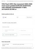 WGU Psych D094 Obj&period; Assessment &vert;2024-2025 most recent update&vert;COMPLETE QUESTIONS AND VERIFIED ANSWERS&vert;GET IT 100&percnt; ACCURATE &vert;SCORE A&plus;