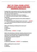 MAT 101 FINAL EXAM LATEST UPDATE WITH QUESTIONS AND ANSWERS RATED A&plus;