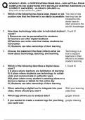 GOOGLE LEVEL 1 CERTIFICATION EXAM 2024 &ndash; 2025 ACTUAL EXAM  COMPLETE 400 QUESTIONS WITH DETAILED VERIFIED ANSWERS &lpar;100&percnt;  CORRECT ANSWERS&rpar; &sol; ALREADY GRADED A&plus;