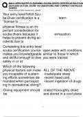 NAUI OPEN WATER ELEARNING SCUBA DIVER CERTIFICATION EXAM  2024-2025 ACTUAL EXAM 100 QUESTIONS AND CORRECT DETAILED ANSWERS