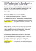 HESI Fundamentals V&period;2 Exam Questions And Answers &lpar;latest update 2025&rpar;