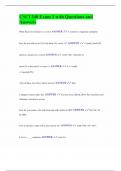CSCI 340 Exam 1 with Questions and Answers