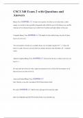 CSCI 340 Exam 2 with Questions and Answers