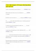 CSCI 340 Chapter 10 Exam with Questions and Answers