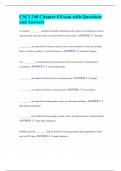 CSCI 340 Chapter 8 Exam with Questions and Answers