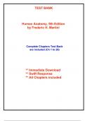 Test Bank for Human Anatomy&comma; 9th Edition by Martini &lpar;All Chapters included&rpar;