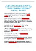 SNHD EMT EMS PROTOCOLS EMT BASIC LEVEL STUDYGUIDE 2024-2025 LATEST QUESTIONS WITH 100&percnt; CORRECT ANSWERS