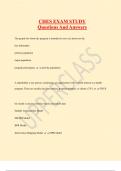 CHES EXAM STUDY Questions And Answers