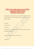 CHES Exam &lpar;Information from NCHEC  Companion Guide 7th Ed&rpar; Questions And Answers