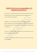 CHES EXAM Area of responsibility I &lpar;1&rpar; Questions And Answers