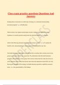 Ches exam practice questions Questions And  Answers
