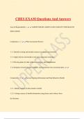 CHES EXAM Questions And Answers