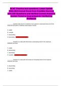BCAT Practice test questions Latest Update 2024-2025 Actual Exam from Credible Sources with 250 Questions and Verified Correct Answers Golden Ticket to Guaranteed A&plus; Verified by Professor