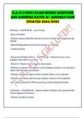 CLA 210-NCSU EXAM HEINEN QUESTIONS  AND ANSWERS RATED A&plus; ASSURED PASS  UPDATED 2024&sol;2025 
