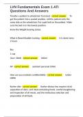 LVN Fundamentals Exam 1 ATI Questions And Answers 