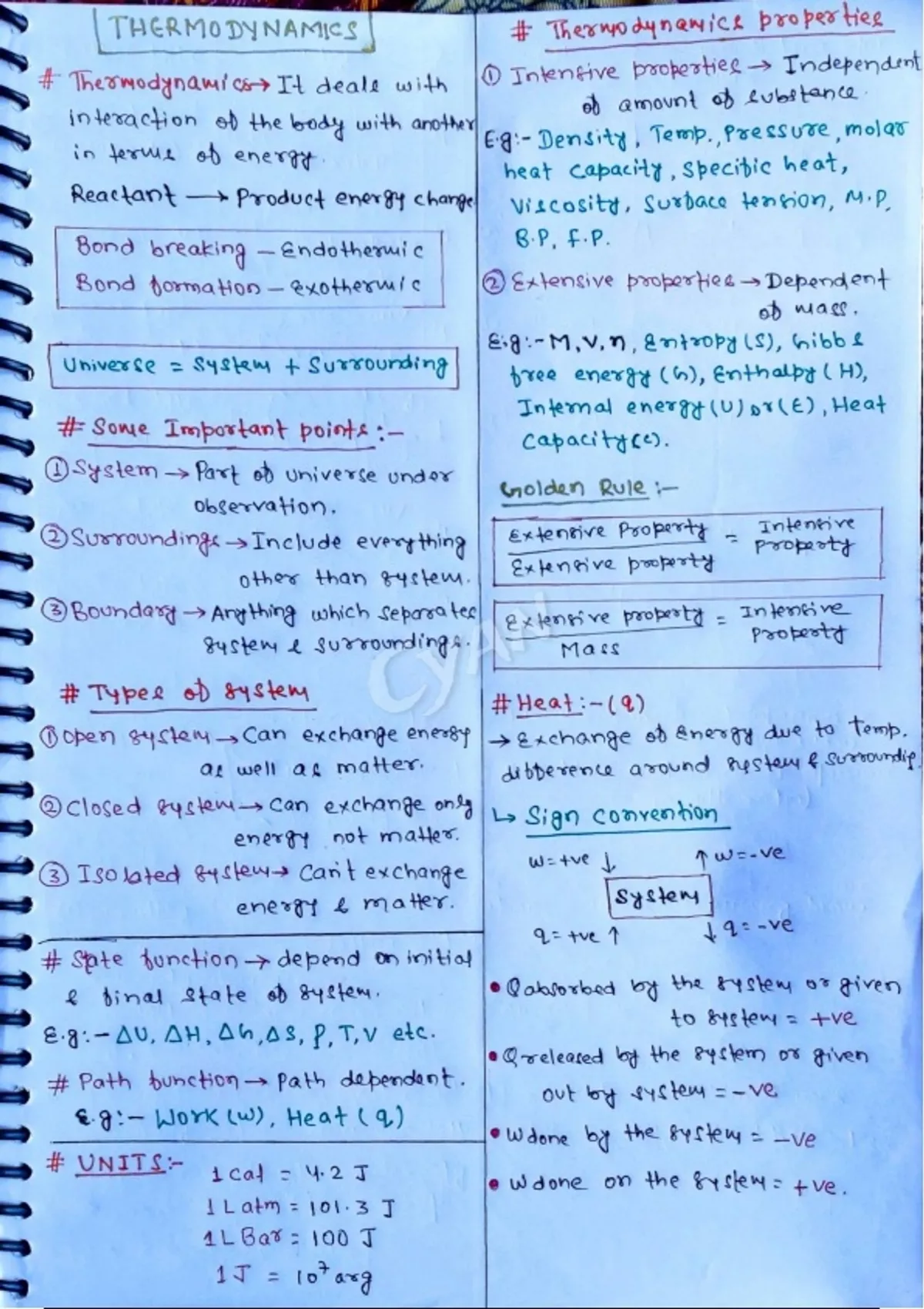Mahajad Notes Short Notes of Thermodynamics by Sudhanshu Sir and Amit Mahajan Sir ...