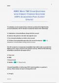 NBRC MOCK TMC EXAM QUESTIONS WITH CORRECT VERIFIED SOLUTIONS 100&percnt; GUARANTEED PASS &lpar;LATEST UPDATE&rpar;