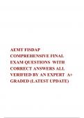 AEMT FISDAP COMPREHENSIVE FINAL EXAM QUESTIONS  WITH CORRECT ANSWERS ALL VERIFIED BY AN EXPERT  A&plus; GRADED &lpar;LATEST UPDATE&rpar;