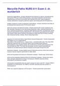 Maryville Patho NURS 611 Exam 2&period; dr&period; wunderlich &lpar;2025 &rpar;Latest Questions With Passed Solutions&excl;&excl;