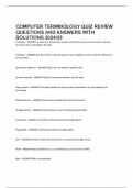 COMPUTER TERMINOLOGY QUIZ REVIEW QUESTIONS AND ANSWERS WITH SOLUTIONS 2024&sol;25
