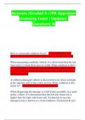 Answers &lpar;Graded A&plus;&rpar;PA Appraiser  Licensing Exam &lpar; Update&rpar;- Questions &