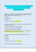 NUR 303 Final Exam Latest 2024 -2025 Complete 300 Actual Exam Questions with Correct Verified Answers&sol; Graded A&plus;