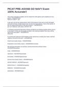 PICAT PRE-ASVAB GO NAVY Exam 100&percnt; Accurate&excl;&excl;