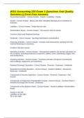 WSU Accounting 230 Exam 1 Questions And Quality Solutions &vert;&vert; Error-Free Answers 