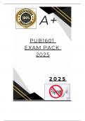 PUB1601   EXAM PACK  2025