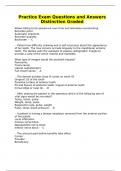 Practice Exam Questions and Answers Distinction Graded&period;docx